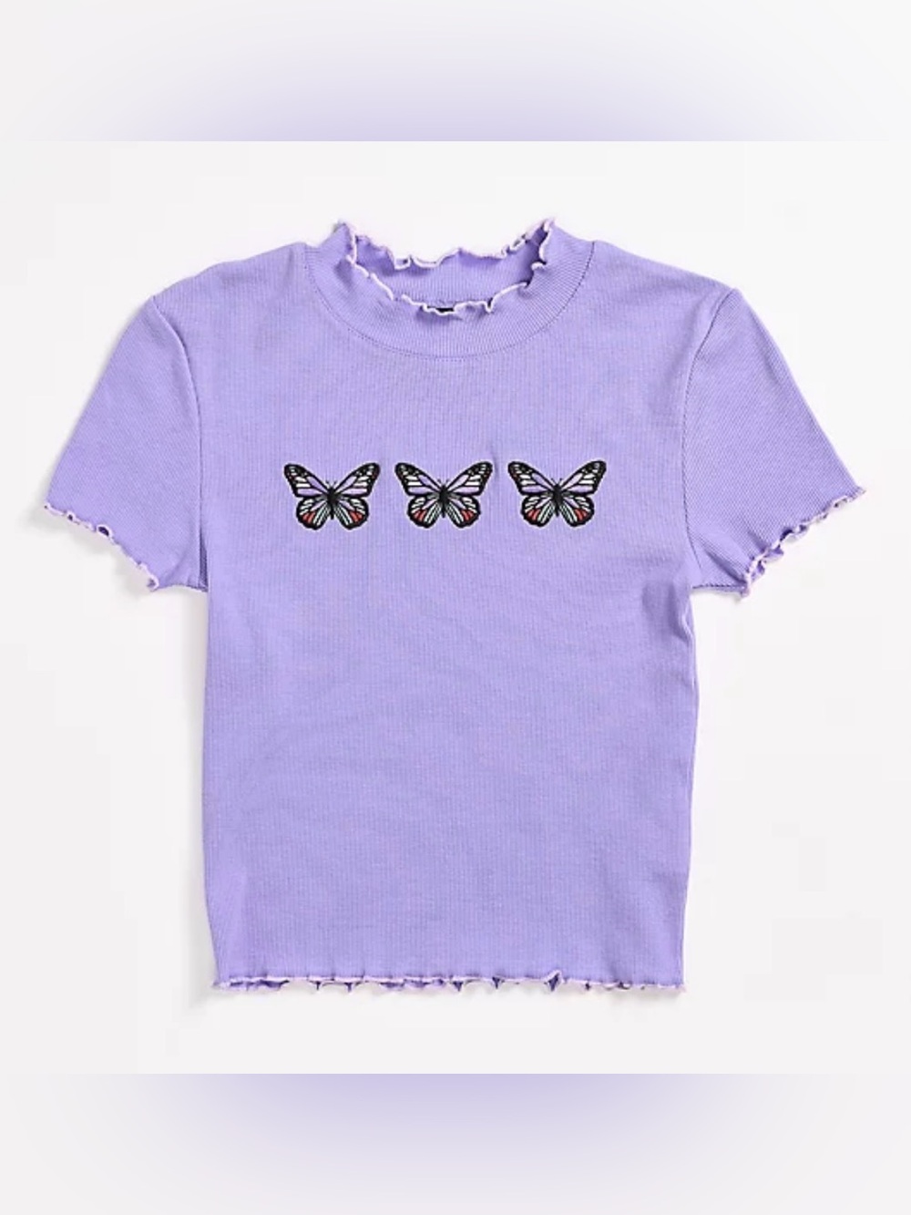 A-Lab Curly Butterfly Lavender T-Shirt XS